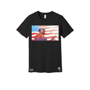 Marvin Gaye Flag Tee Music Legend Retro Fan Unisex T-Shirt